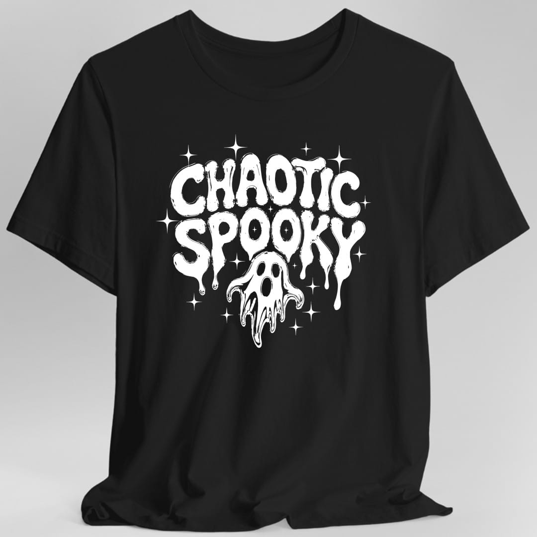 Printify T-Shirt Black / S Chaotic Spooky Ghost T-Shirt