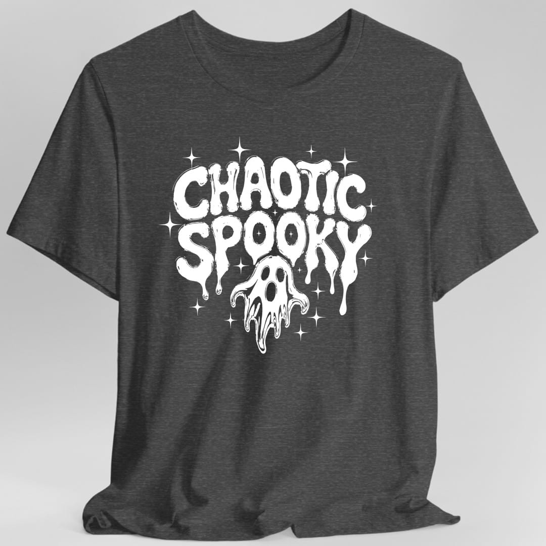 Printify T-Shirt Dark Heather / S Chaotic Spooky Ghost T-Shirt