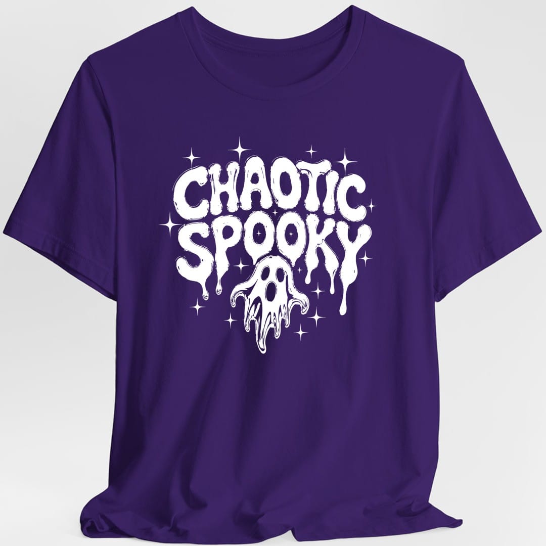 Printify T-Shirt Purple / S Chaotic Spooky Ghost T-Shirt