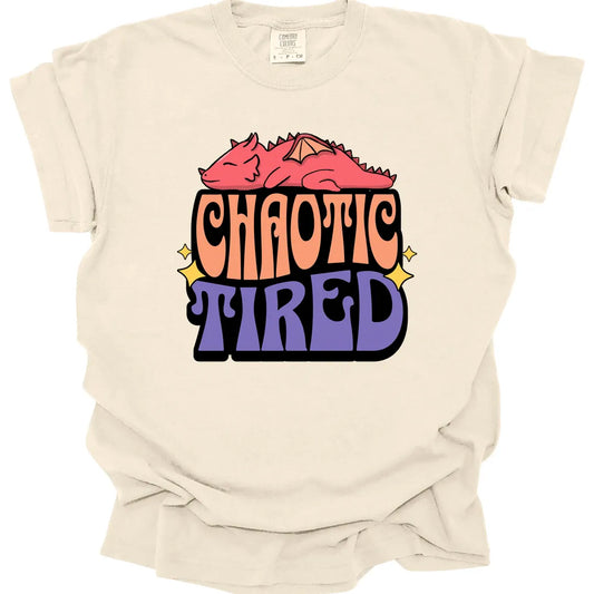 Printify T-Shirt Ivory / S Chaotic Tired Alignment Shirt - Comfort Colors