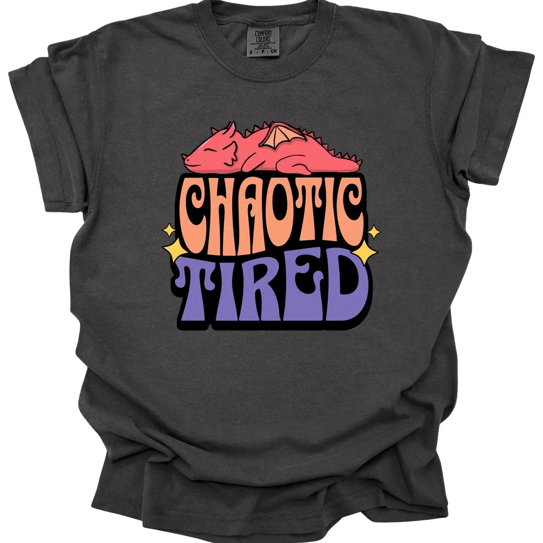 Printify T-Shirt Pepper / S Chaotic Tired Alignment Shirt - Comfort Colors