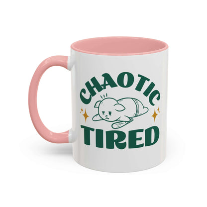 Printify Mug 11oz / Pink Chaotic Tired Goblin Mug