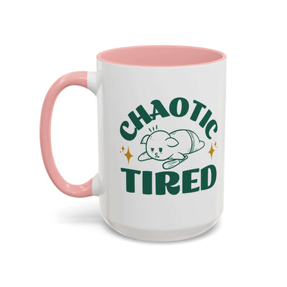 Printify Mug 15oz / Pink Chaotic Tired Goblin Mug