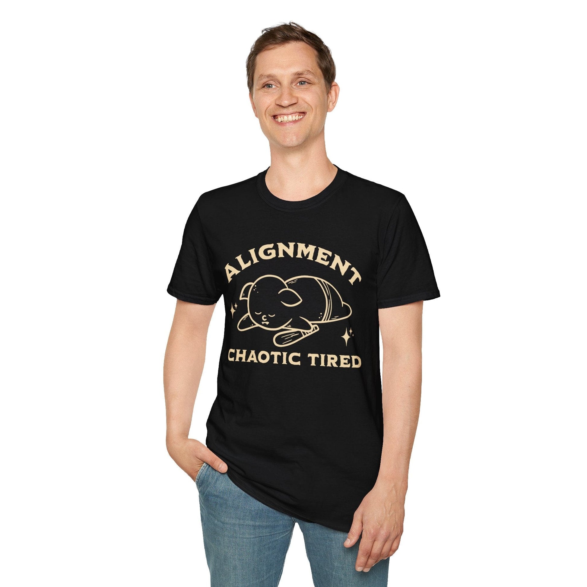 Printify T-Shirt Chaotic Tired Goblin T-Shirt