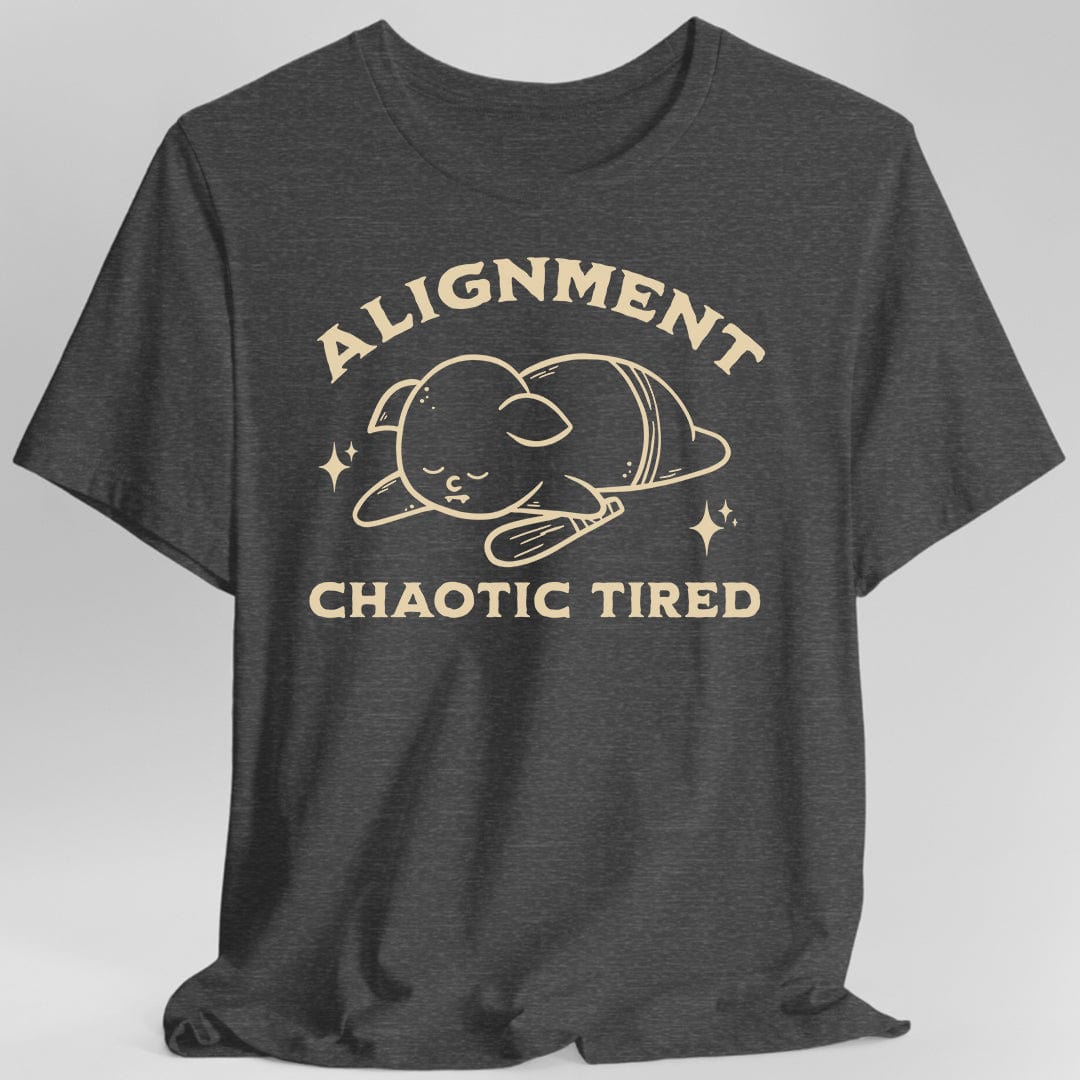 Printify T-Shirt Dark Heather / S Chaotic Tired Goblin T-Shirt