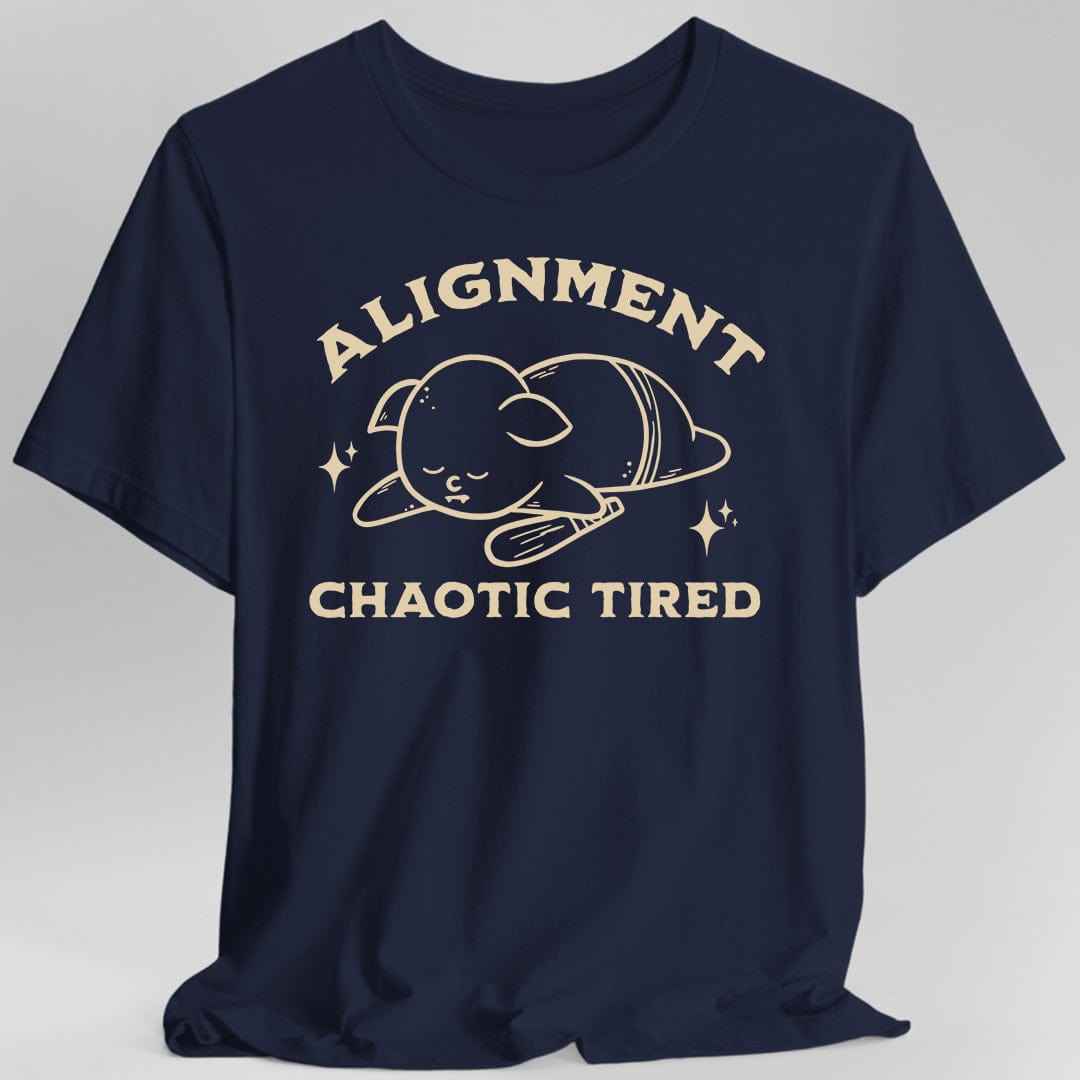 Printify T-Shirt Navy / S Chaotic Tired Goblin T-Shirt