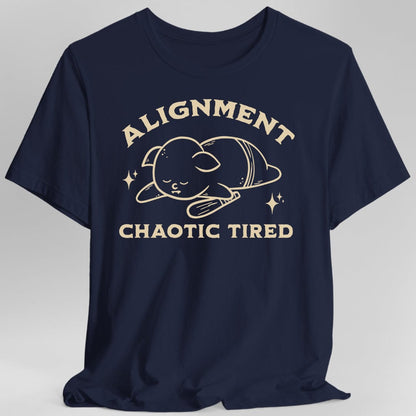 Printify T-Shirt Navy / S Chaotic Tired Goblin T-Shirt