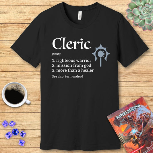 Printify T-Shirt Cleric Class Definition T-Shirt