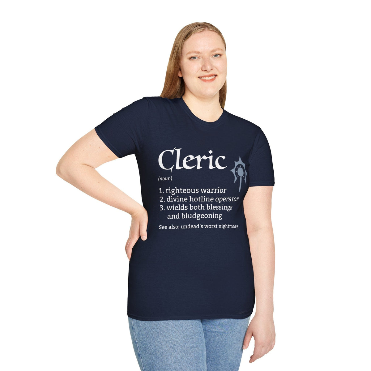 Cleric Class Definition D&D T-Shirt – Sunburst RPG