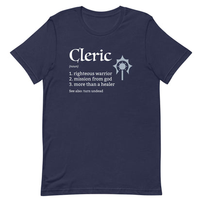 Printify T-Shirt Navy / S Cleric Class Definition T-Shirt