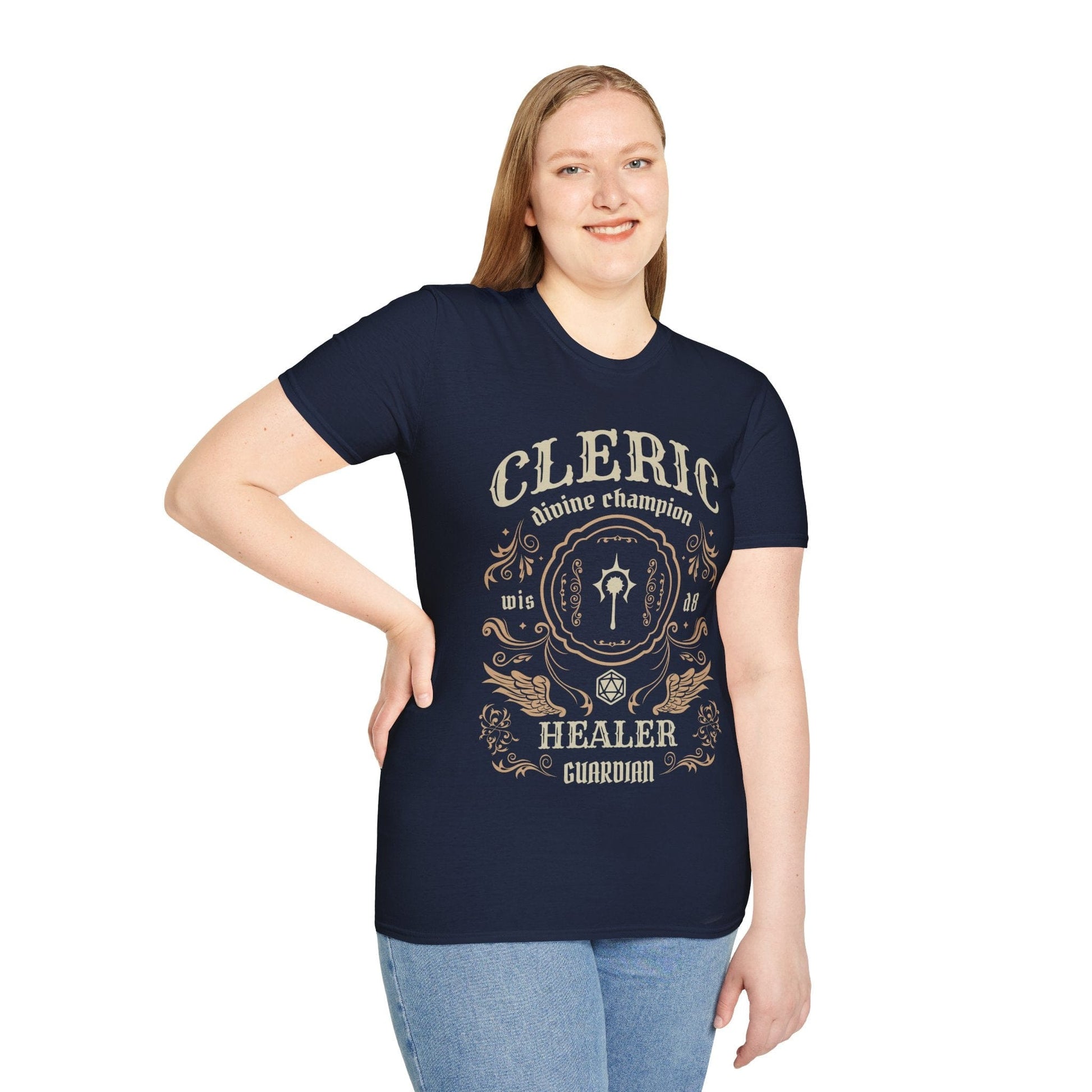 Printify T-Shirt Cleric Class Vintage Label T-Shirt