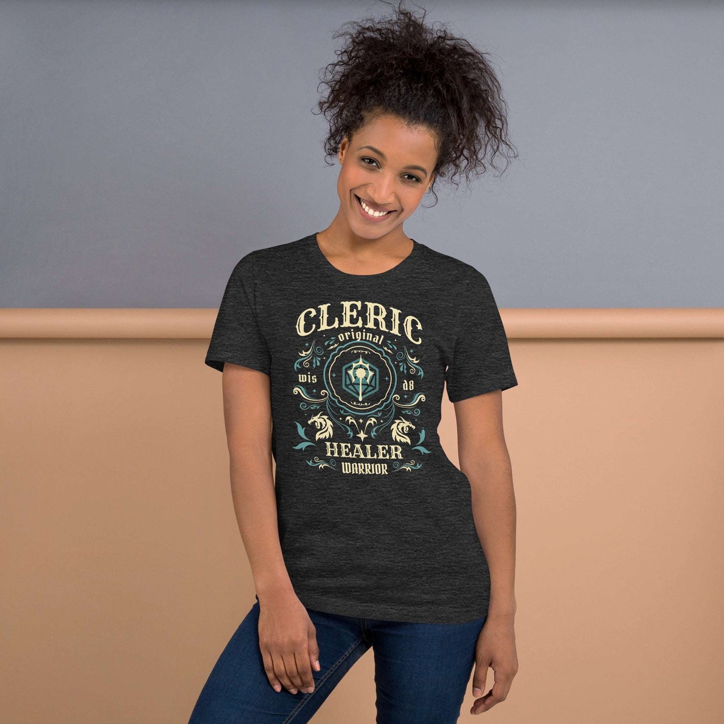 Printify T-Shirt Cleric Class Vintage Label T-Shirt