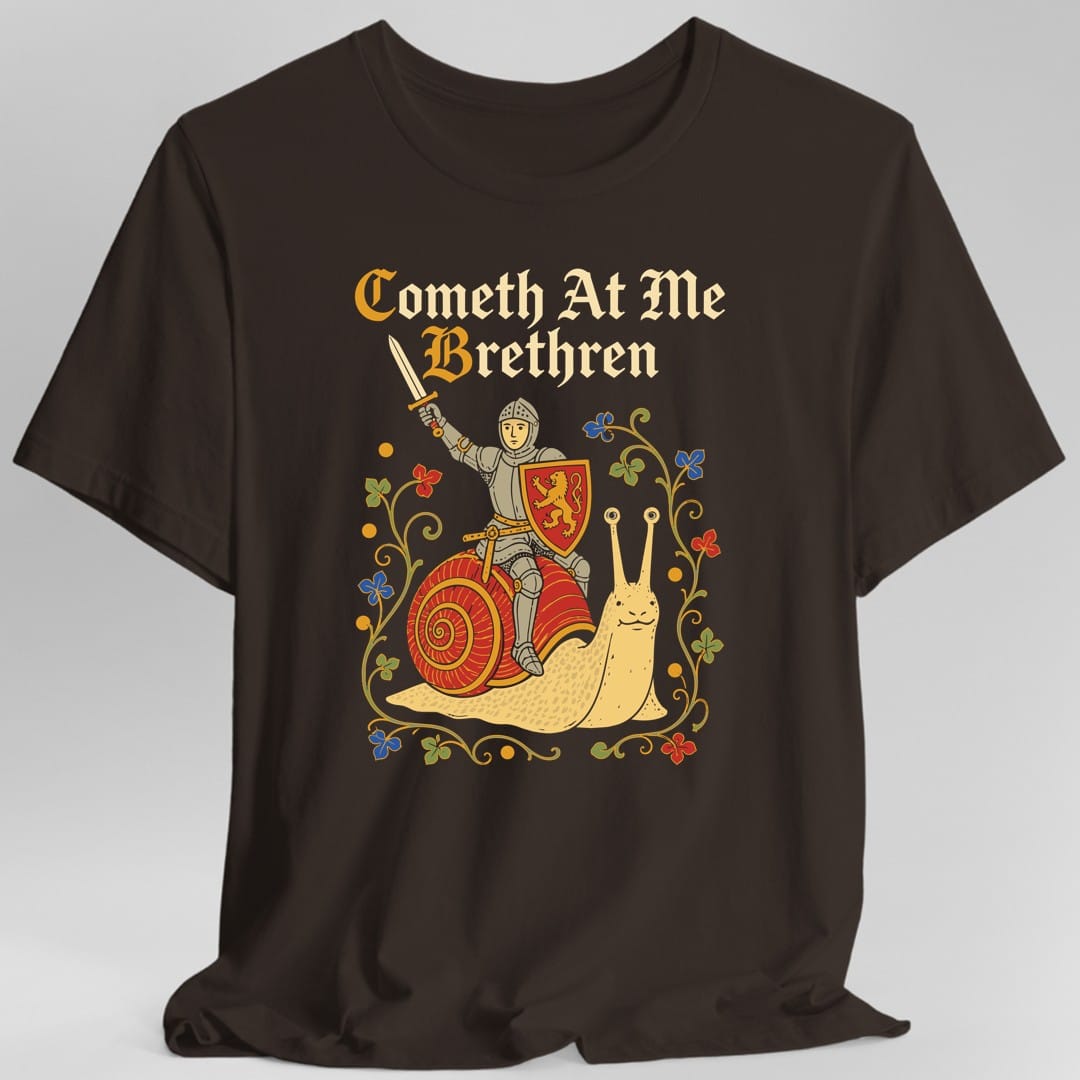 Printify T-Shirt Dark Chocolate / S Cometh At Me Bretheren T-Shirt