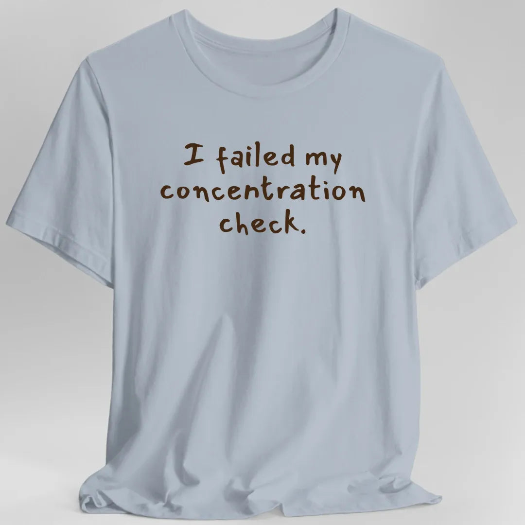 Printify T-Shirt Light Blue / S Concentration Check T-Shirt