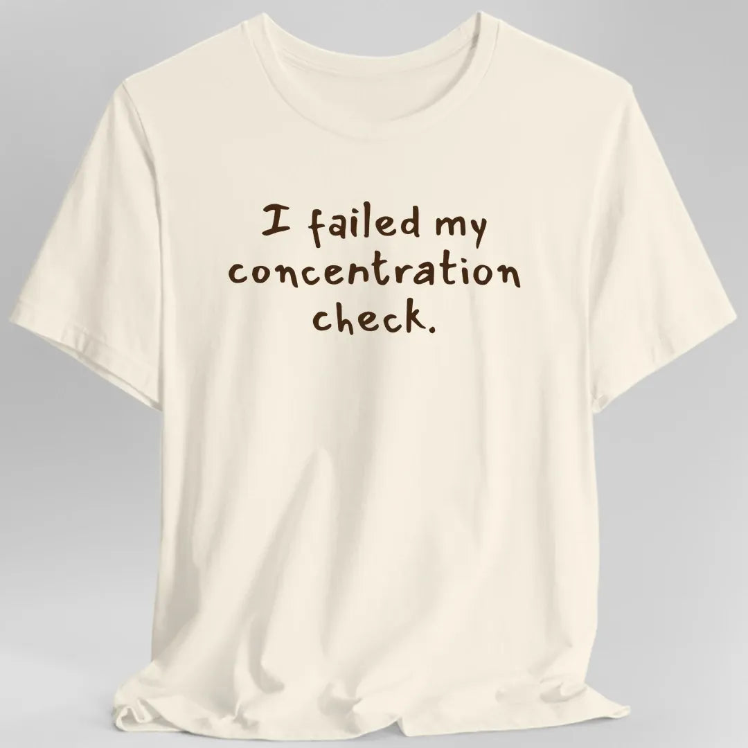Printify T-Shirt Natural / S Concentration Check T-Shirt