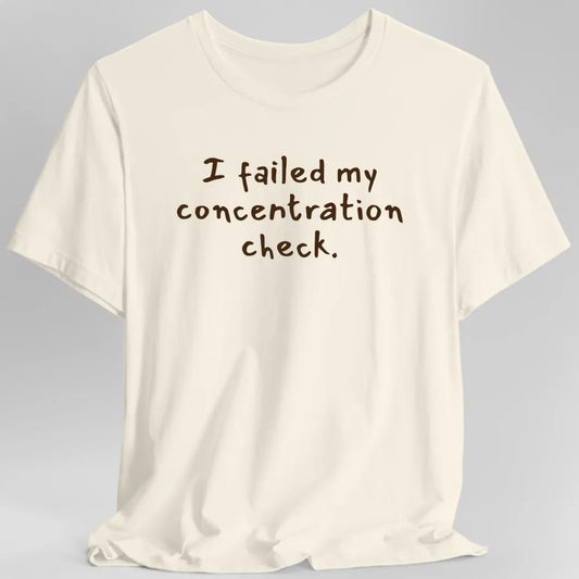 Printify T-Shirt Natural / S Concentration Check T-Shirt