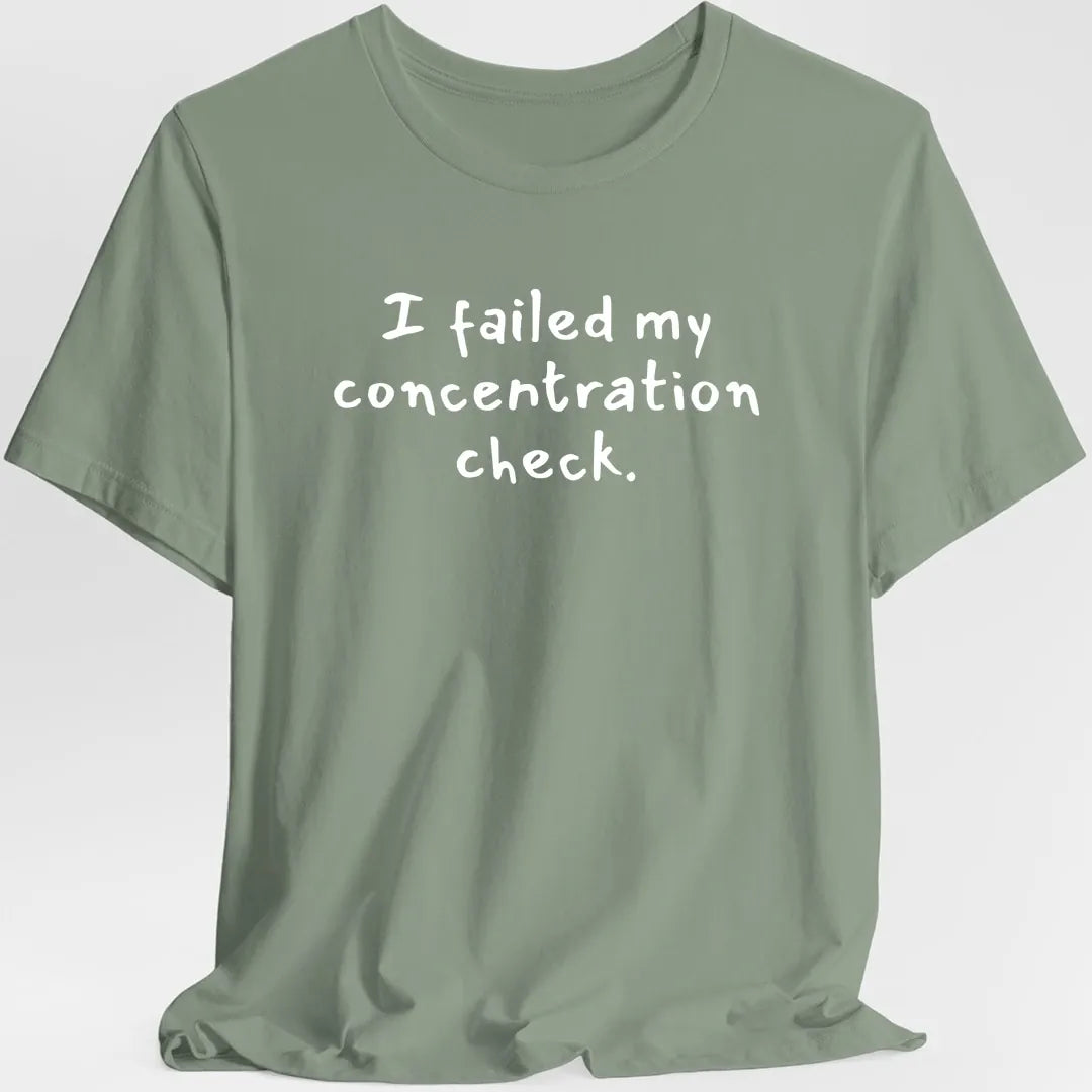 Printify T-Shirt Sage / S Concentration Check T-Shirt