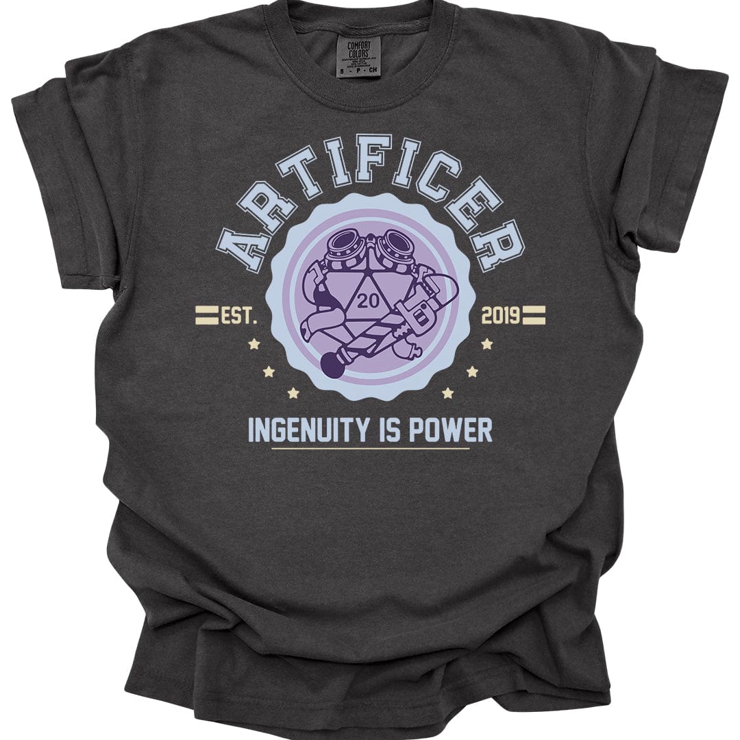 Printify T-Shirt Pepper / S Cute Artificer University T-Shirt - Comfort Colors