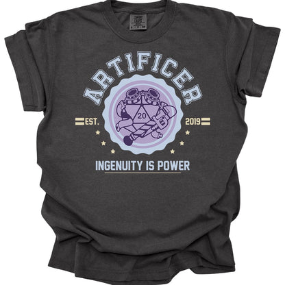 Printify T-Shirt Pepper / S Cute Artificer University T-Shirt - Comfort Colors