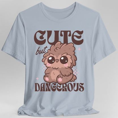 Printify T-Shirt Light Blue / S Cute but Dangerous Owlbear T-Shirt
