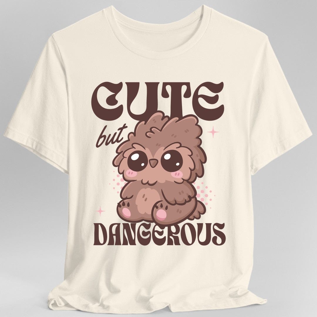 Printify T-Shirt Natural / S Cute but Dangerous Owlbear T-Shirt