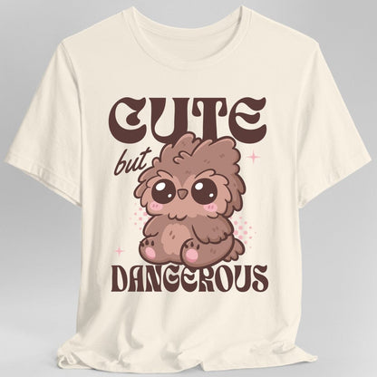 Printify T-Shirt Natural / S Cute but Dangerous Owlbear T-Shirt