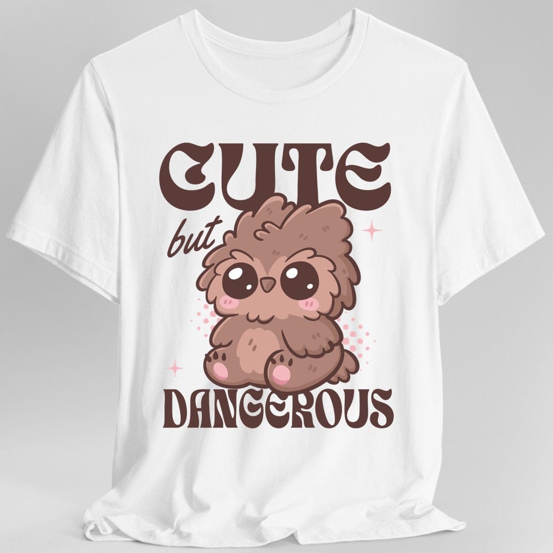 Printify T-Shirt White / S Cute but Dangerous Owlbear T-Shirt