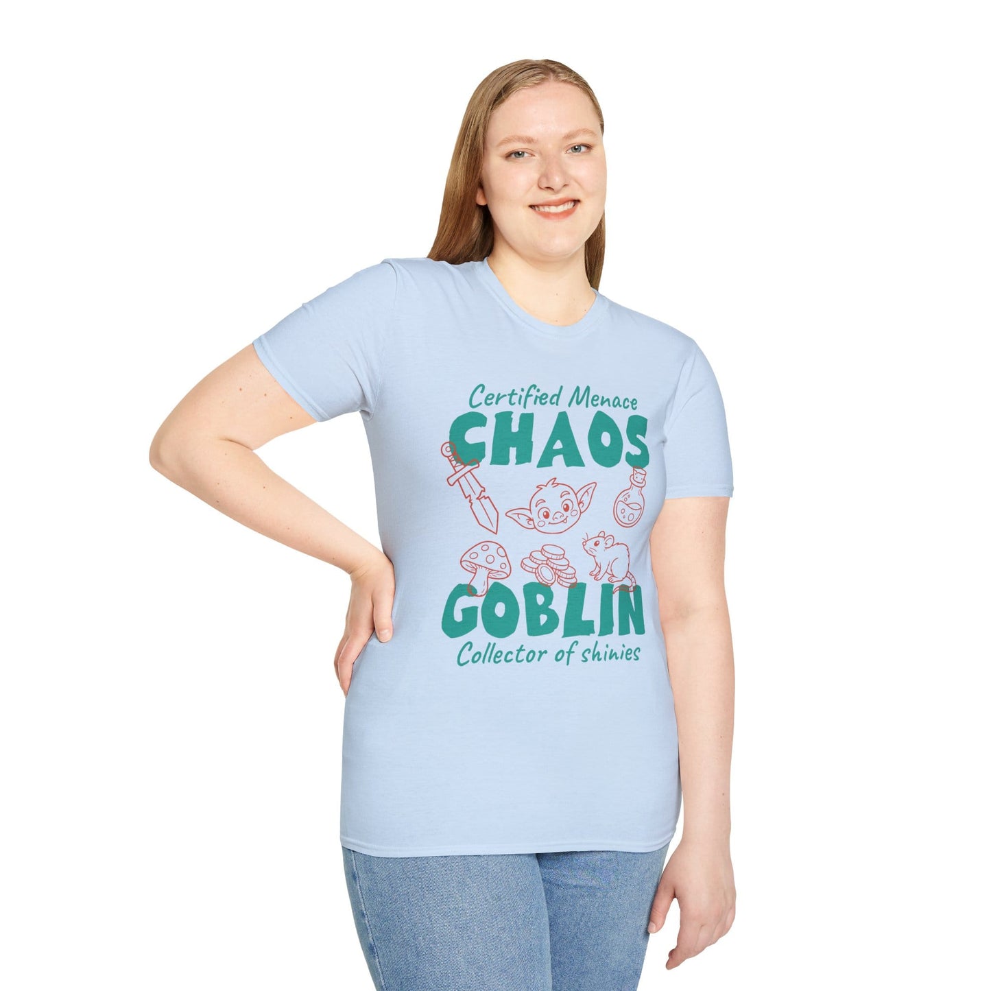 Printify T-Shirt Cute Chaos Goblin Shirt