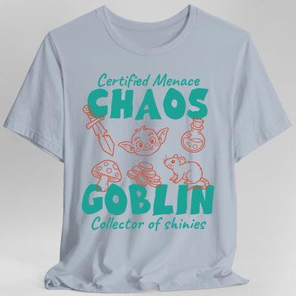 Printify T-Shirt Light Blue / S Cute Chaos Goblin Shirt