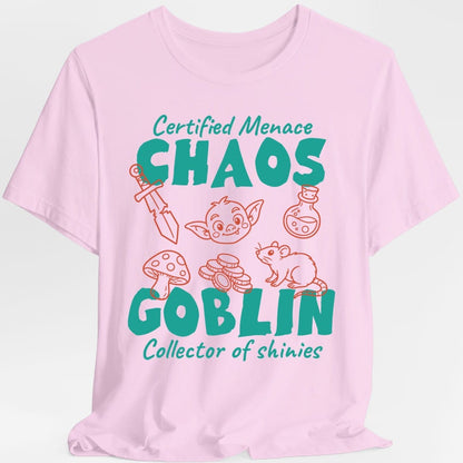 Printify T-Shirt Light Pink / S Cute Chaos Goblin Shirt