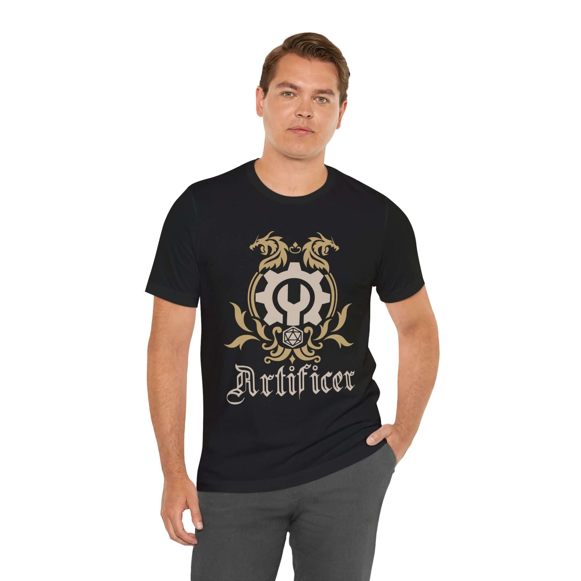 Printify T-Shirt D&D Artificer Class Emblem T-Shirt