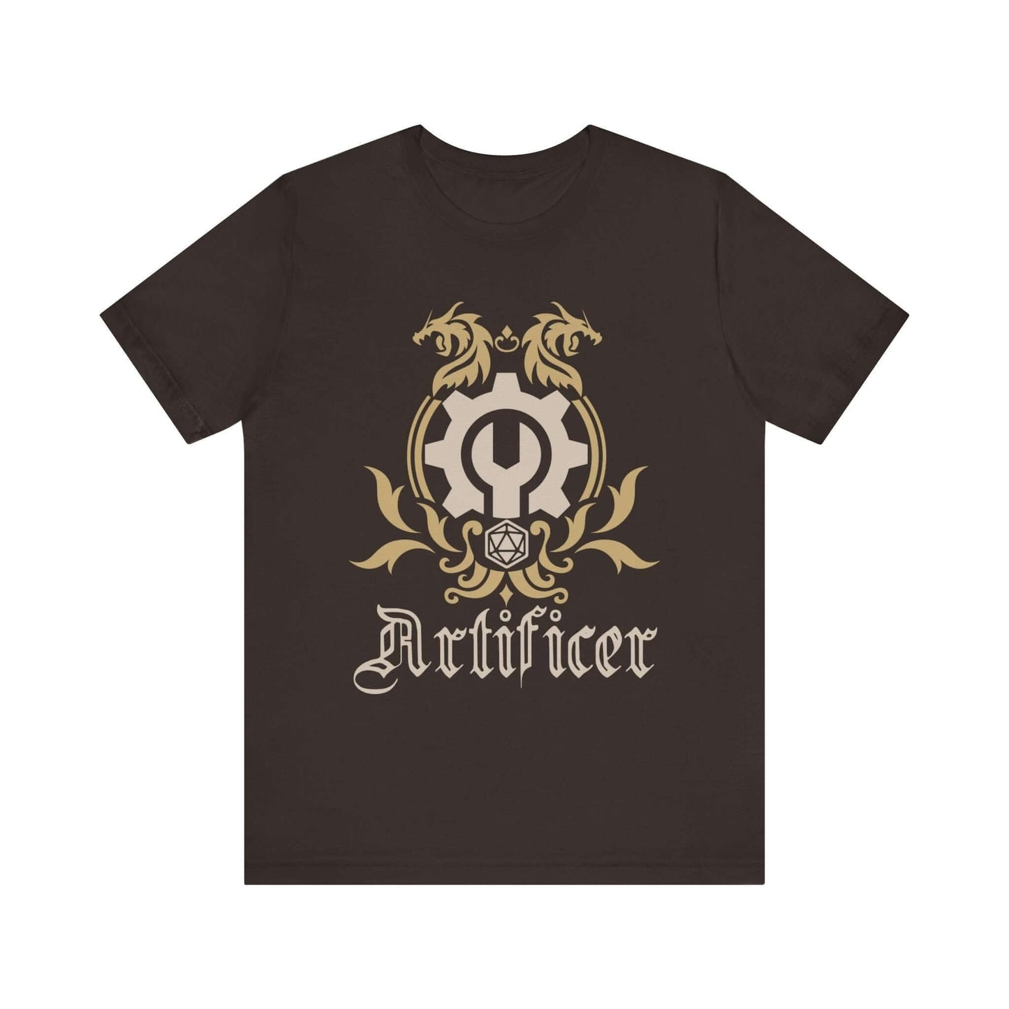 Printify T-Shirt Brown / S D&D Artificer Class Emblem T-Shirt