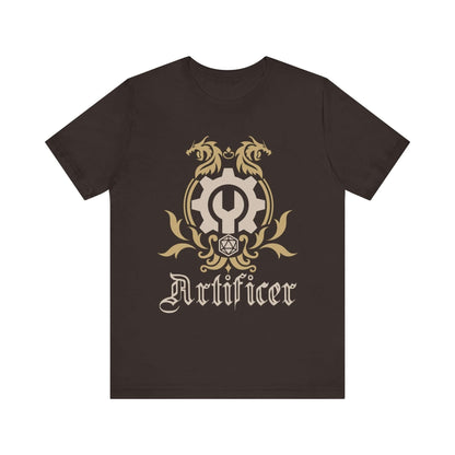 Printify T-Shirt Brown / S D&D Artificer Class Emblem T-Shirt