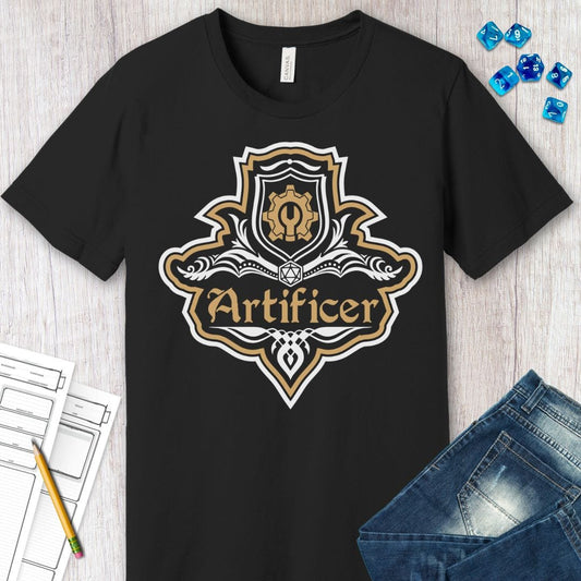 Printify T-Shirt D&D Artificer Class Fancy Emblem T-Shirt