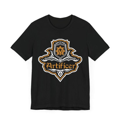 Printify T-Shirt Black / S D&D Artificer Class Fancy Emblem T-Shirt