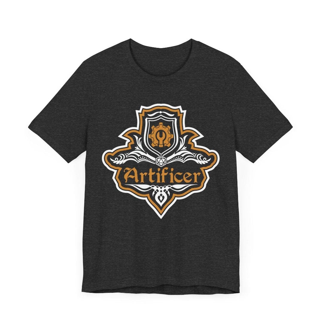 Printify T-Shirt Dark Grey Heather / S D&D Artificer Class Fancy Emblem T-Shirt