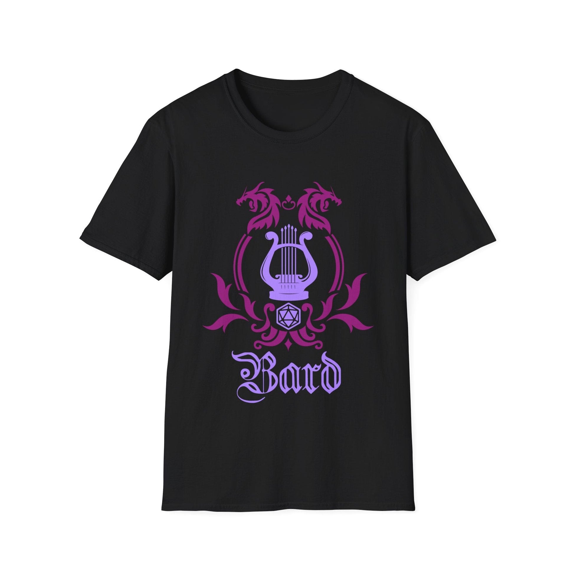 Printify T-Shirt Black / S D&D Bard Class Emblem T-Shirt
