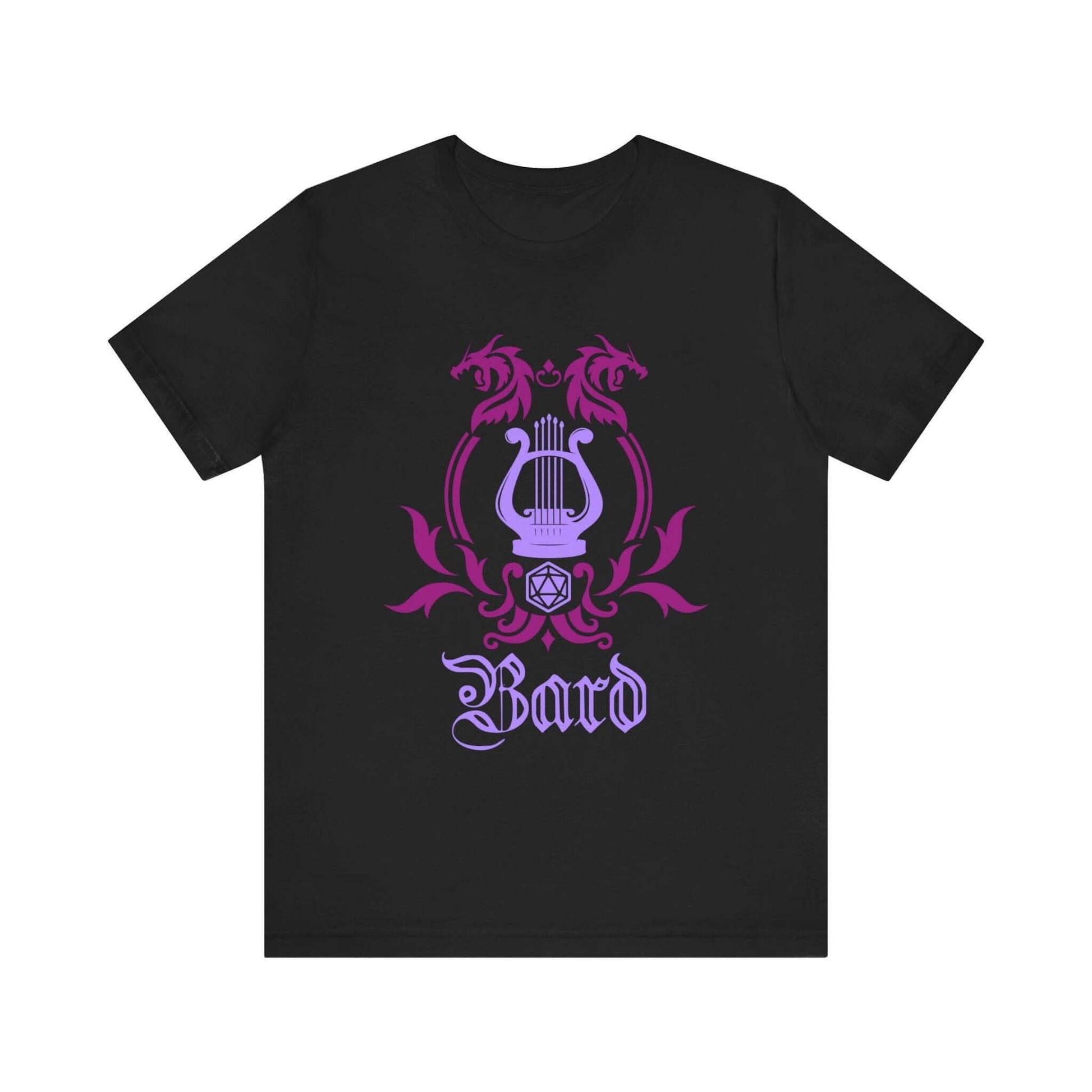 Printify T-Shirt Black / S D&D Bard Class Emblem T-Shirt