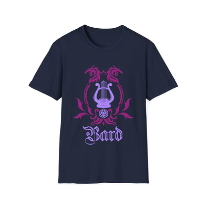 Printify T-Shirt Navy / S D&D Bard Class Emblem T-Shirt