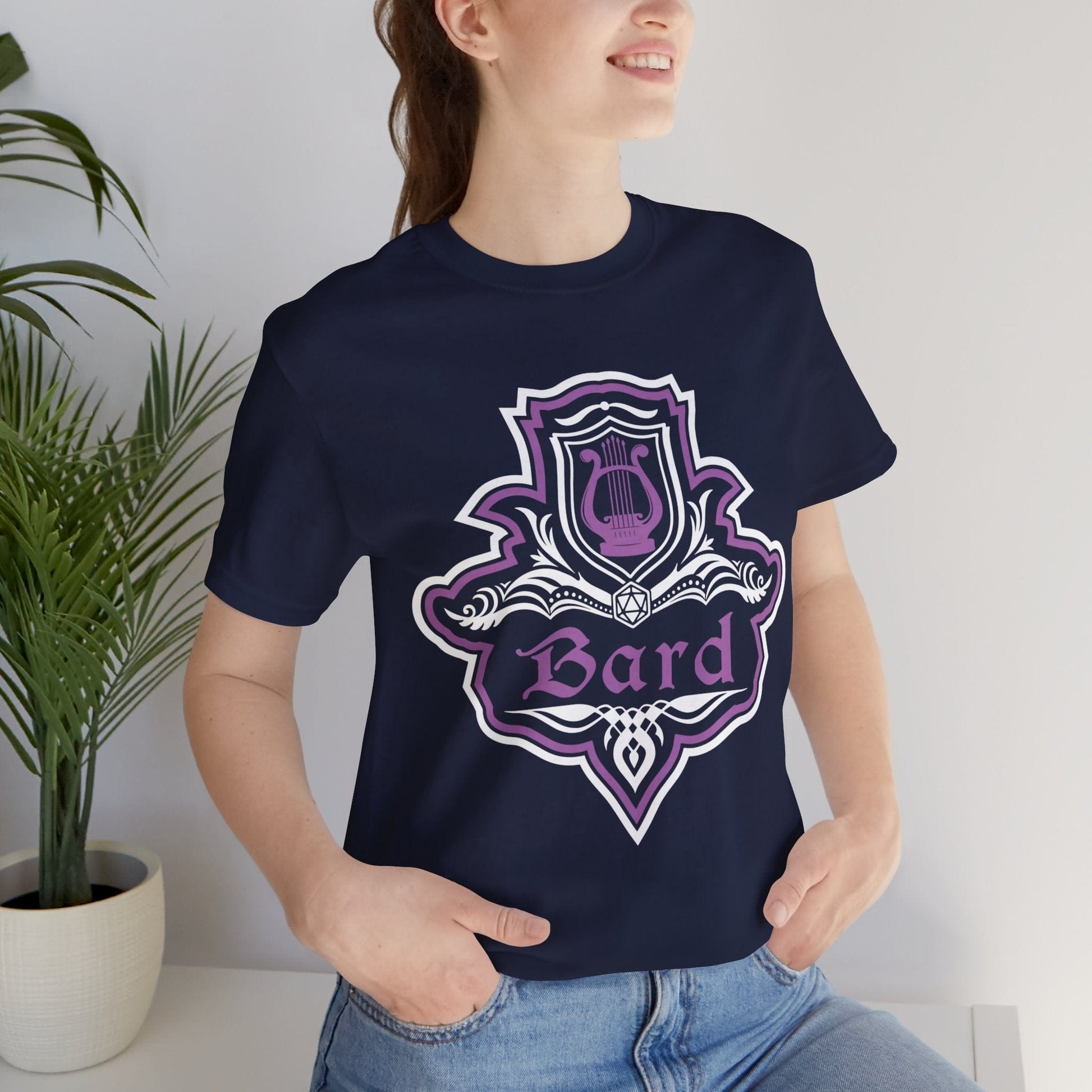 Printify T-Shirt D&D Bard Class Fancy Emblem T-Shirt