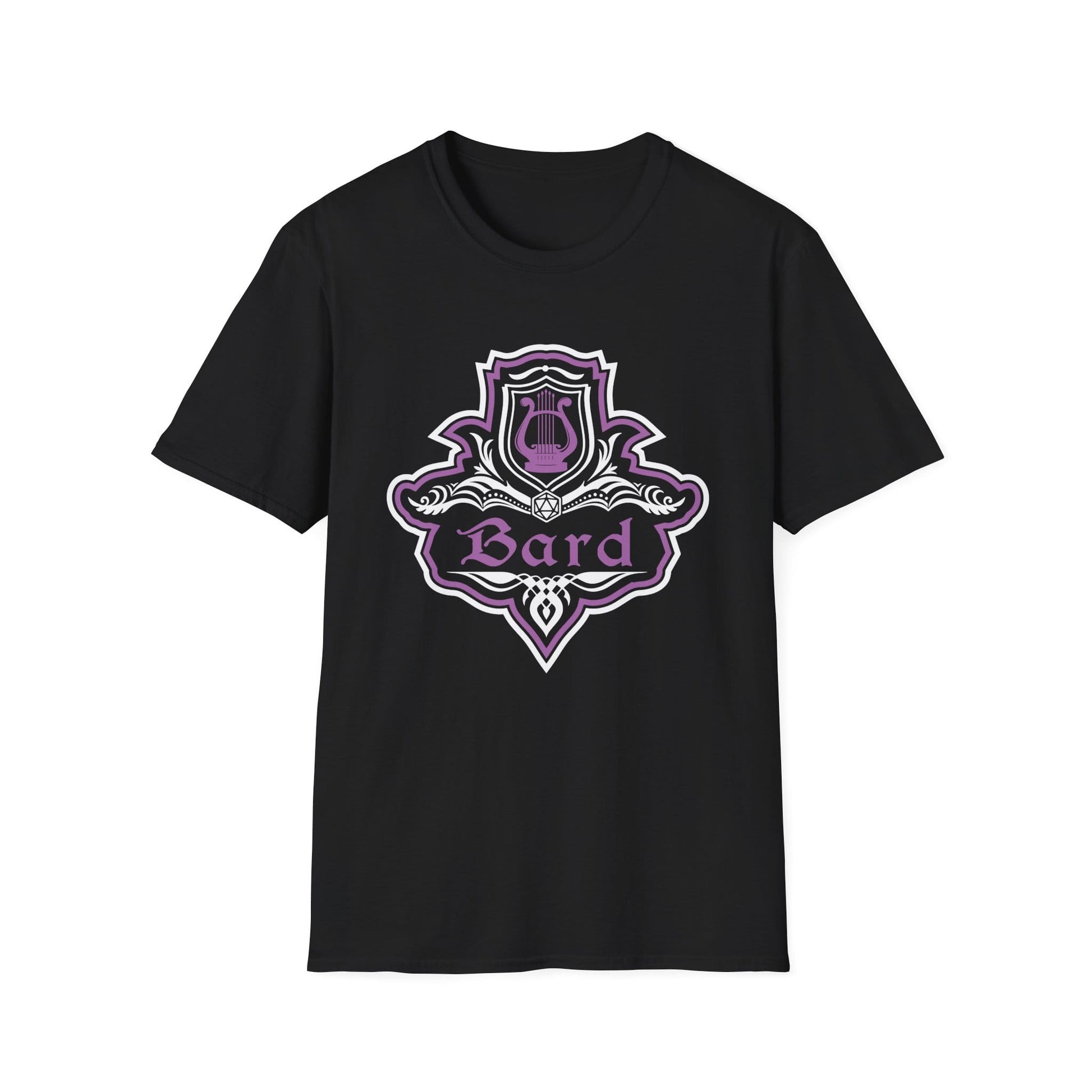 Printify T-Shirt Black / S D&D Bard Class Fancy Emblem T-Shirt