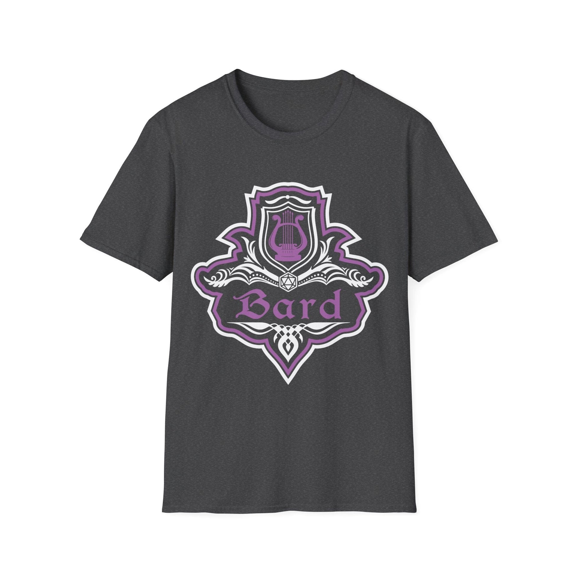 Printify T-Shirt Dark Heather / S D&D Bard Class Fancy Emblem T-Shirt