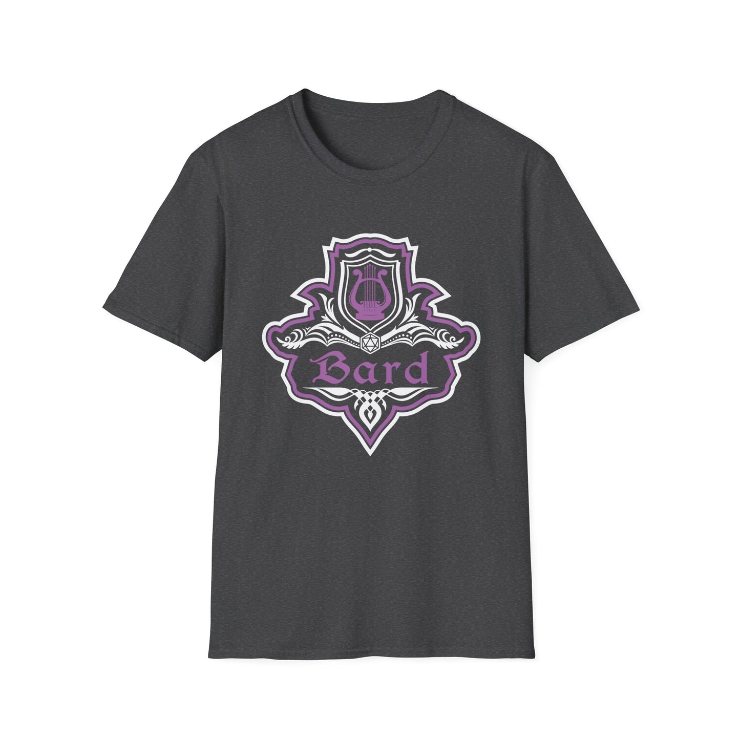 Printify T-Shirt Dark Heather / S D&D Bard Class Fancy Emblem T-Shirt
