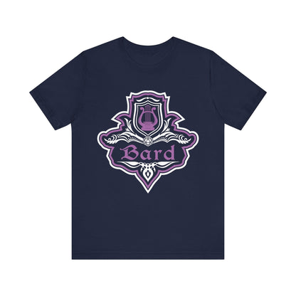 Printify T-Shirt Navy / S D&D Bard Class Fancy Emblem T-Shirt