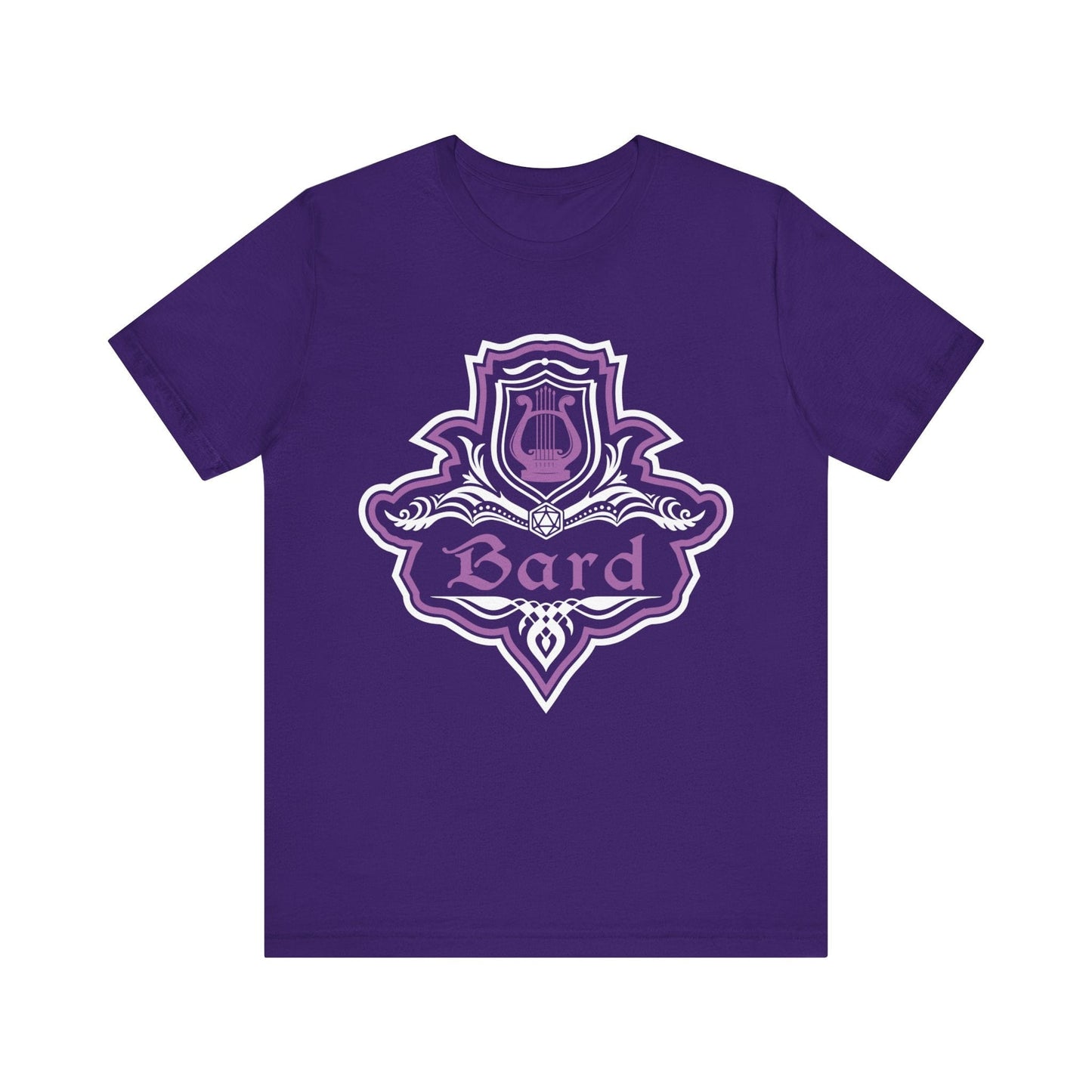 Printify T-Shirt Team Purple / S D&D Bard Class Fancy Emblem T-Shirt