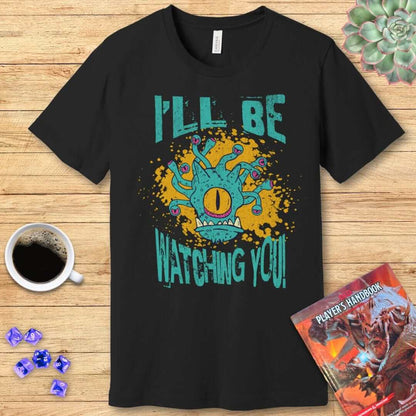 Printify T-Shirt D&D Beholder T-shirt - I'll Be Watching You