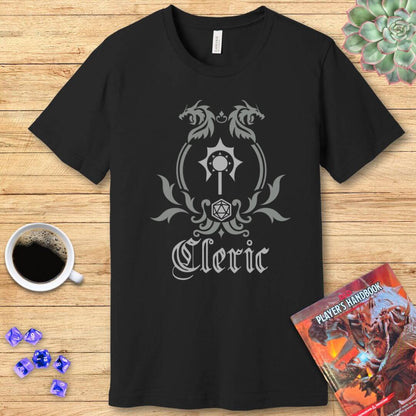 Printify T-Shirt D&D Cleric Class Emblem T-Shirt