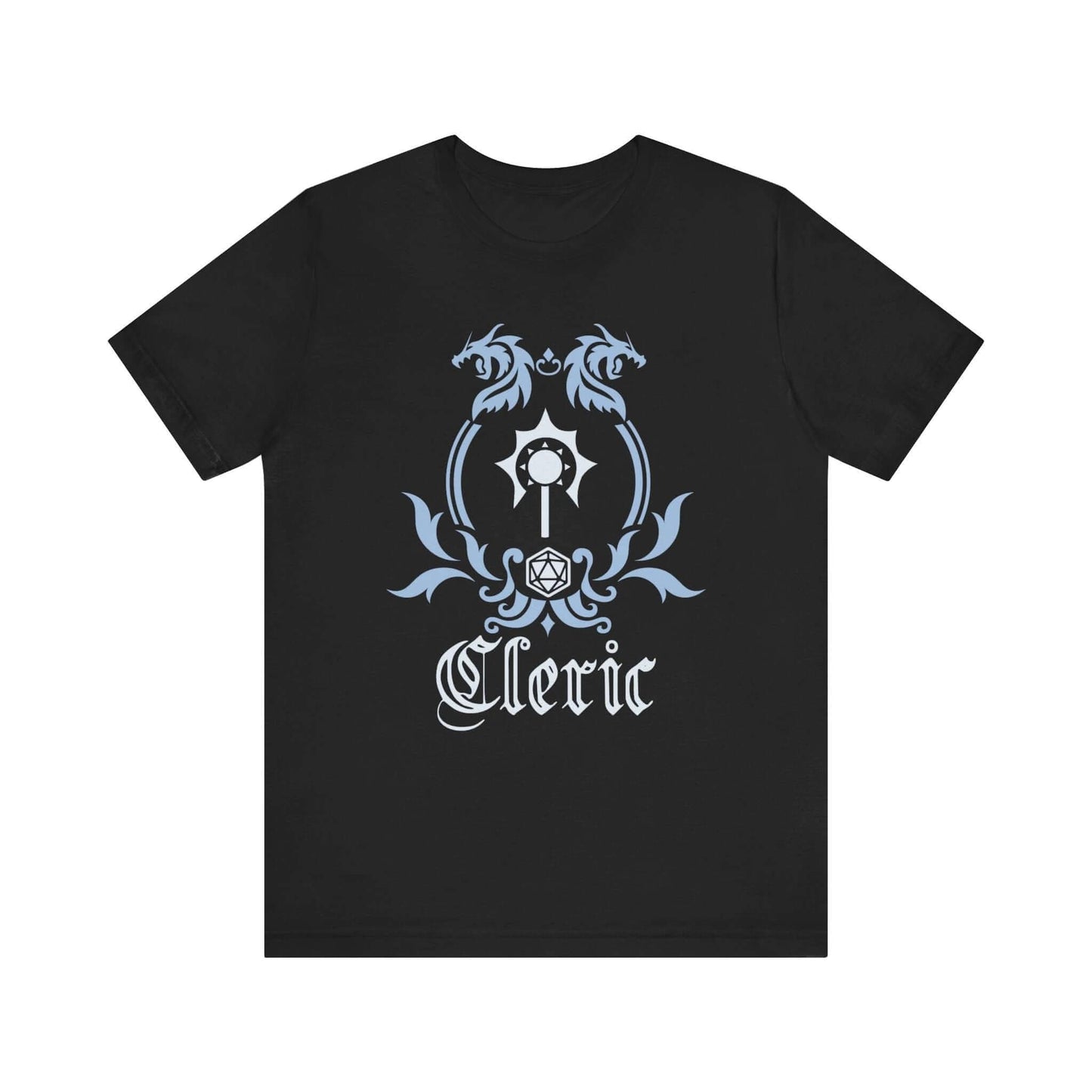 Printify T-Shirt Black / S D&D Cleric Class Emblem T-Shirt