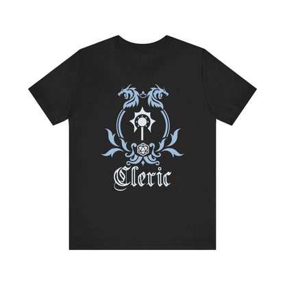 Printify T-Shirt Black / S D&D Cleric Class Emblem T-Shirt