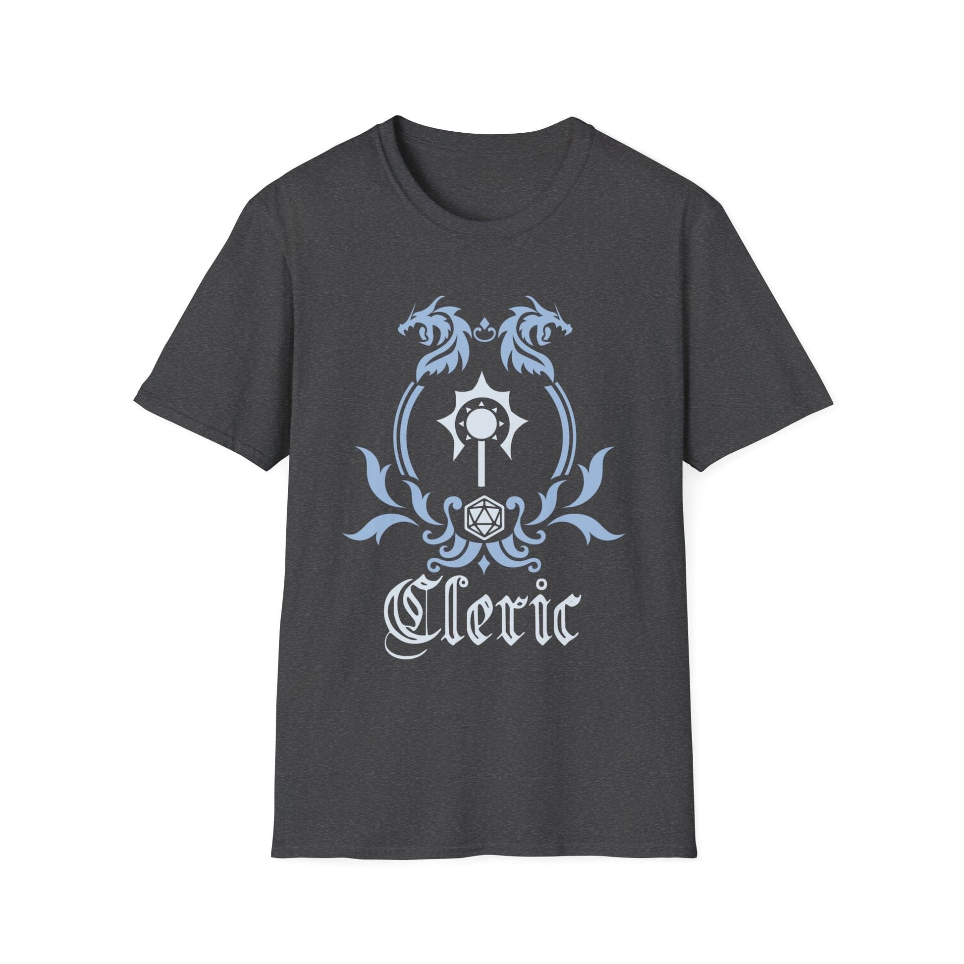 Printify T-Shirt Dark Heather / S D&D Cleric Class Emblem T-Shirt